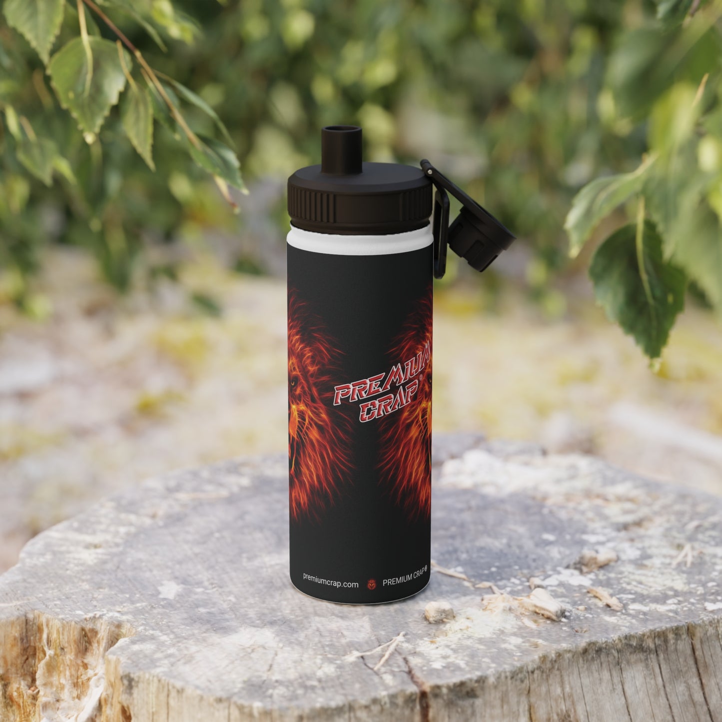 Premium Crap Stainless Steel Water Bottle, Sports Lid