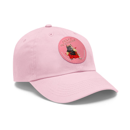 Ugly Neighbor II Dad Hat with Leather Patch (Round)