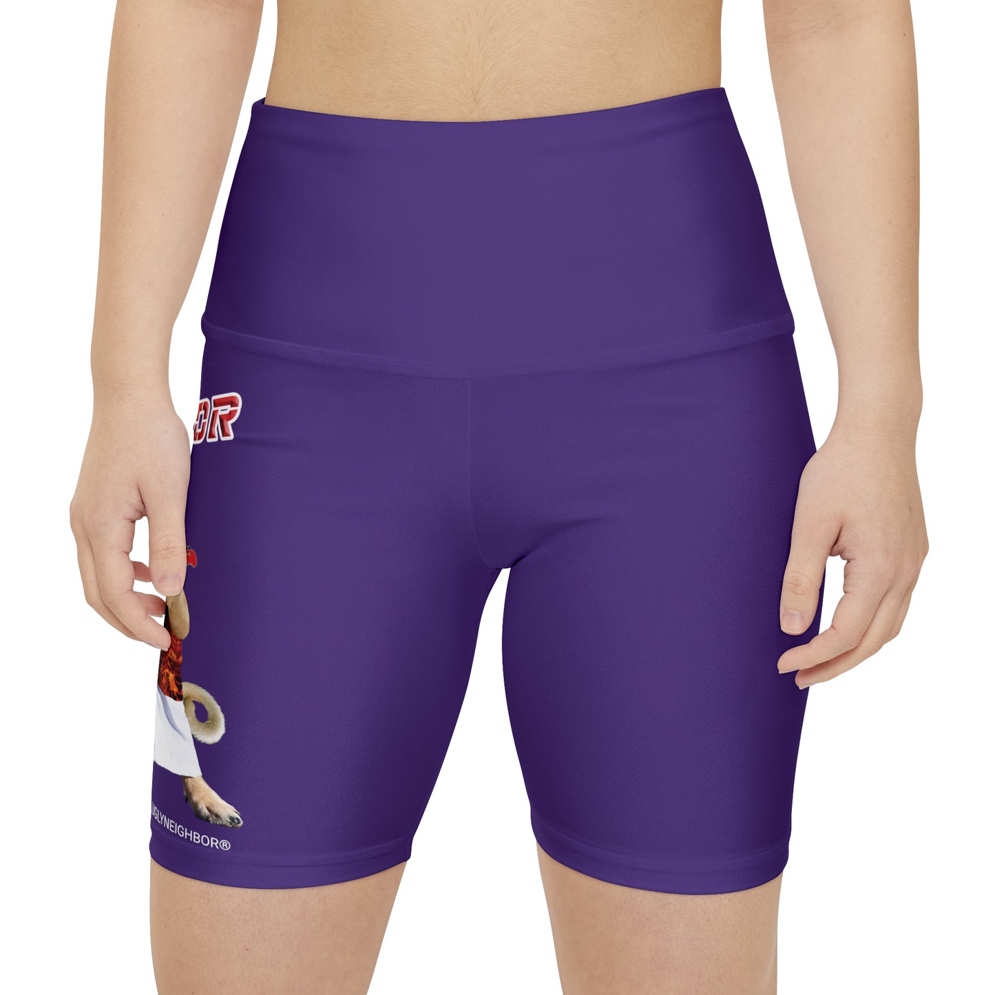 Ugly Neighbor WorkoutWit Shorts - Purple