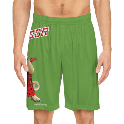 Ugly Neighbor II Basketball Shorts - Green