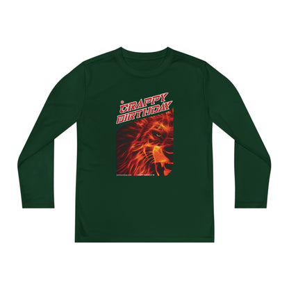Crappy Birthday Youth Long Sleeve Competitor Tee