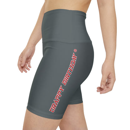 Crappy Birthday II Women's Workout Shorts - Dark Grey