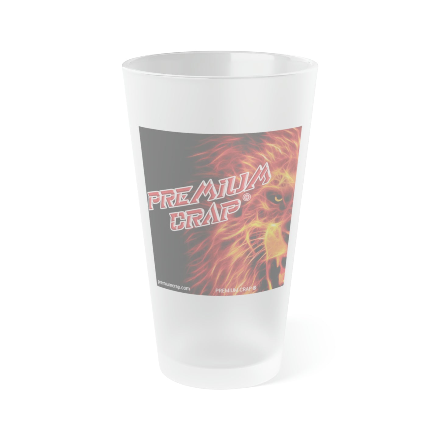 Premium Crap Frosted Folly Pint Glass