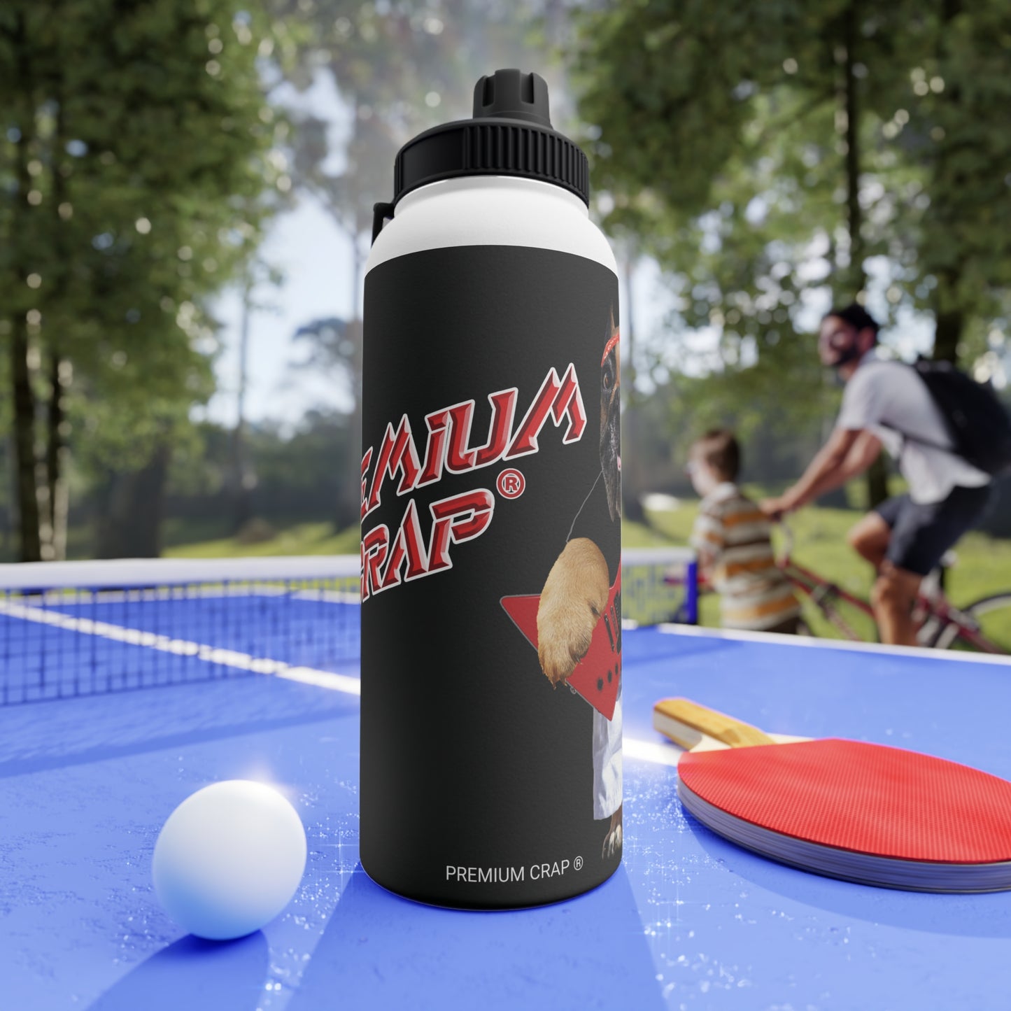 Premium Crap Stainless Steel Water Bottle, Sports Lid