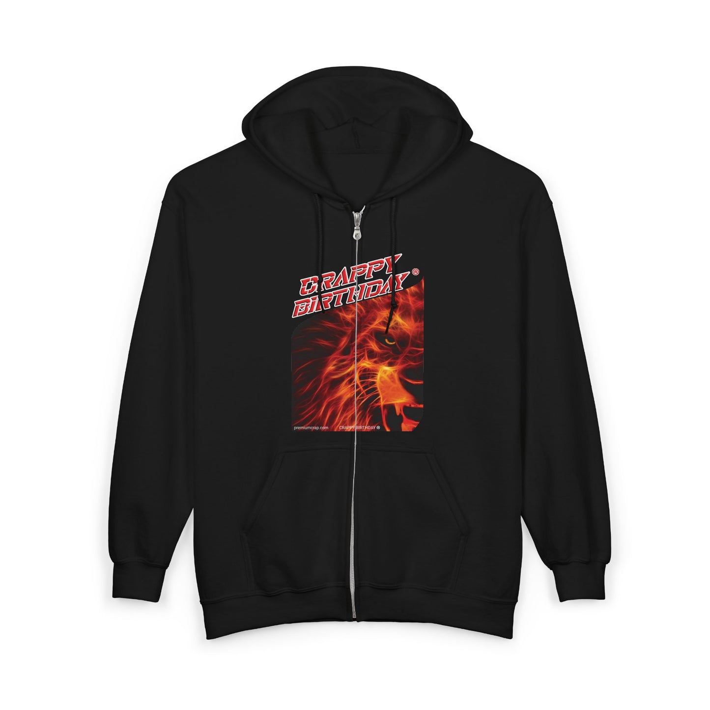 Crappy Birthday Heavy Blend Full Zip Hooded Sweatshirt