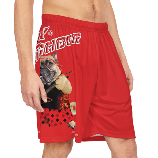 Ugly Neighbor II Basketball Shorts - Red