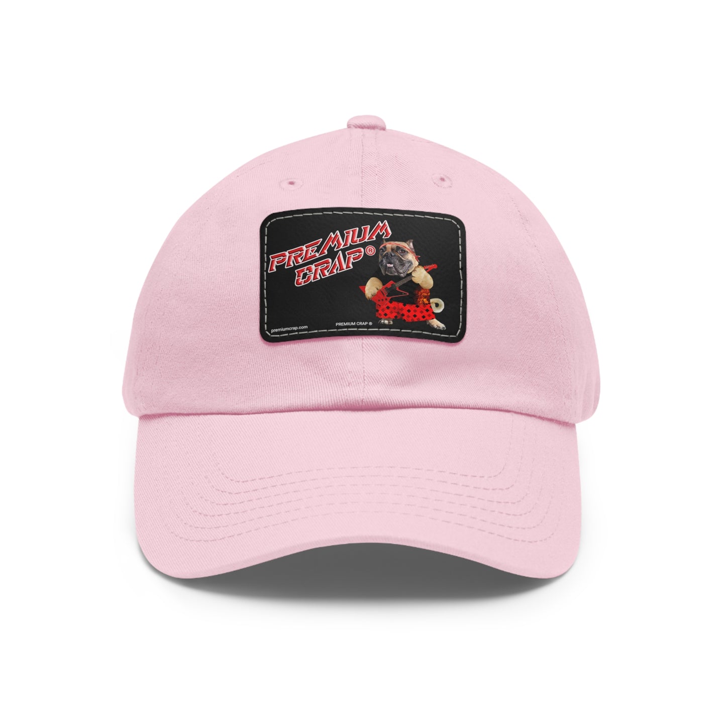 Premium Crap II Dad Hat with Leather Patch (Rectangle)