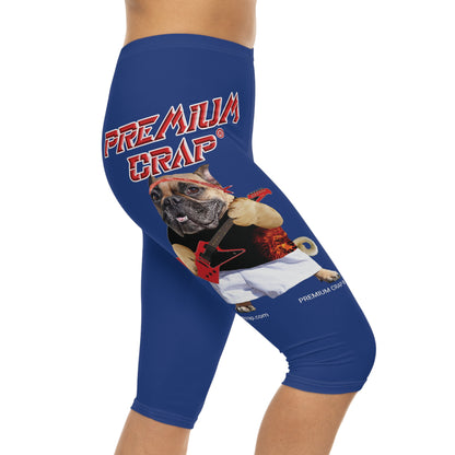 Premium Crap Women’s Capri Leggings - Dark Blue