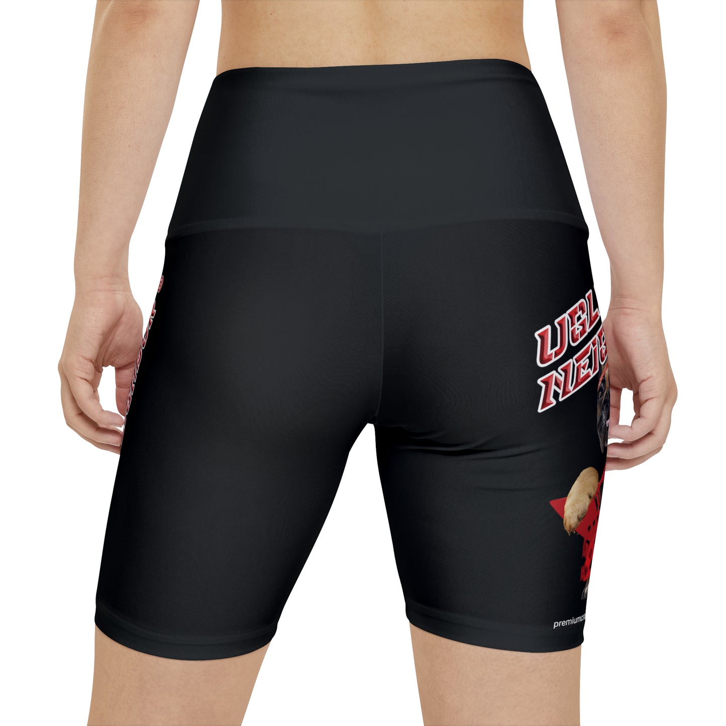 Ugly Neighbor II Women's Workout Shorts - Black