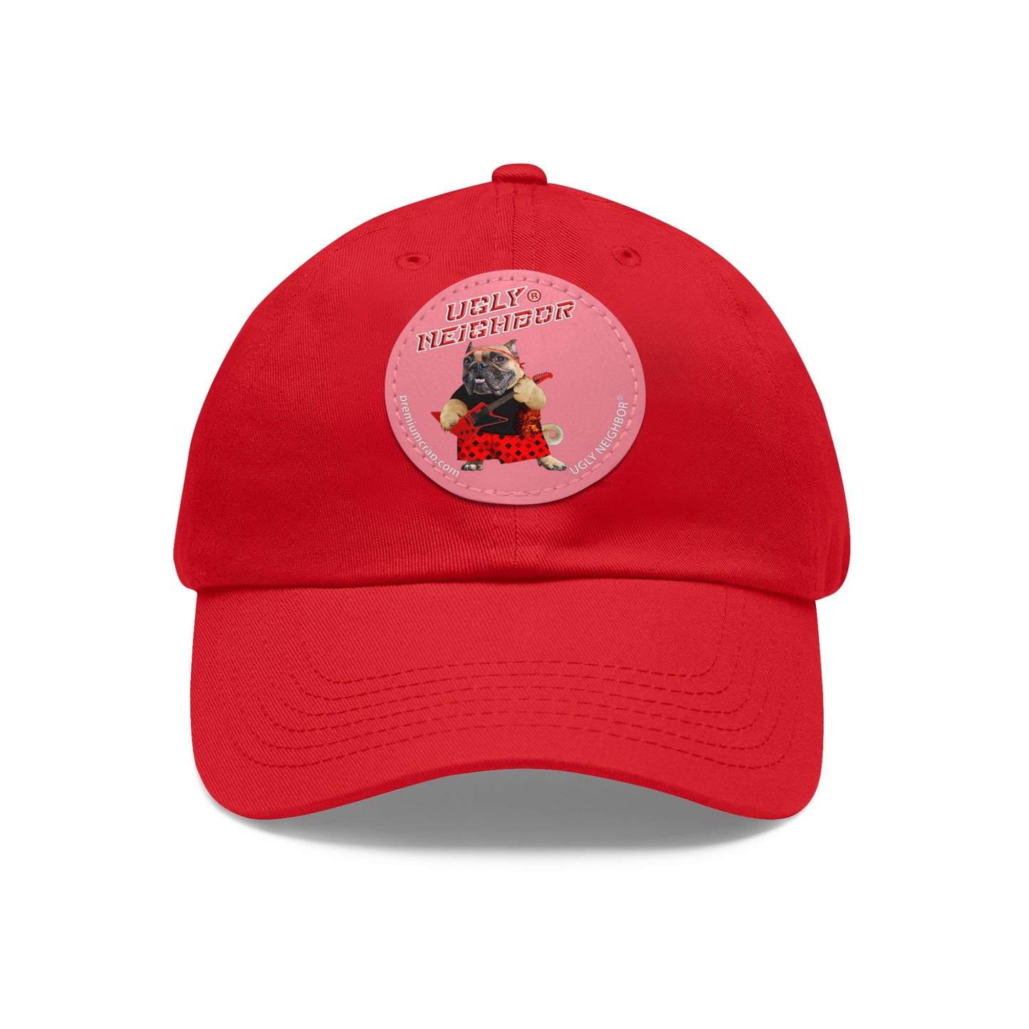 Ugly Neighbor II Dad Hat with Leather Patch (Round)