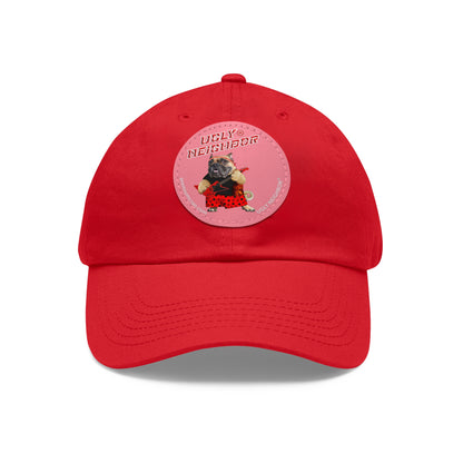 Ugly Neighbor II Dad Hat with Leather Patch (Round)