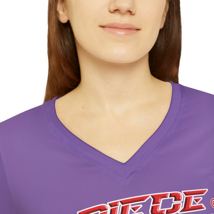 A Piece Of Crap II Women's Long Sleeve V-neck Shirt - Light Purple