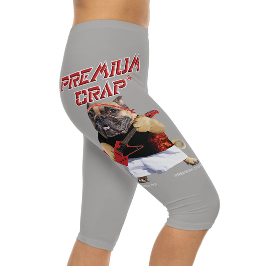 Premium Crap Women’s Capri Leggings - Light Grey