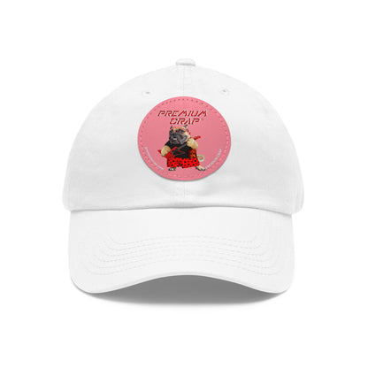 Premium Crap II Dad Hat with Leather Patch (Round)