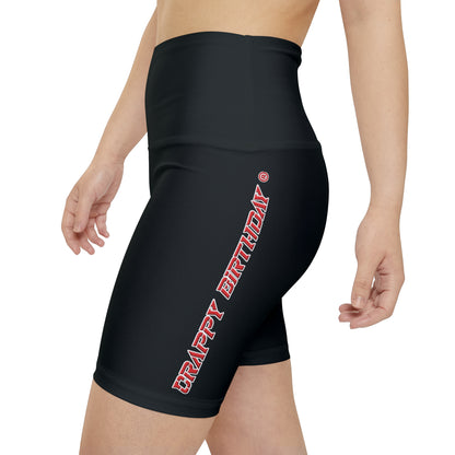 Crappy Birthday II Women's Workout Shorts - Black