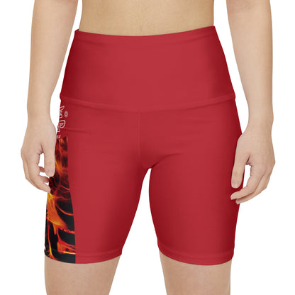 A Piece Of Crap WorkoutWit Shorts - Dark Red