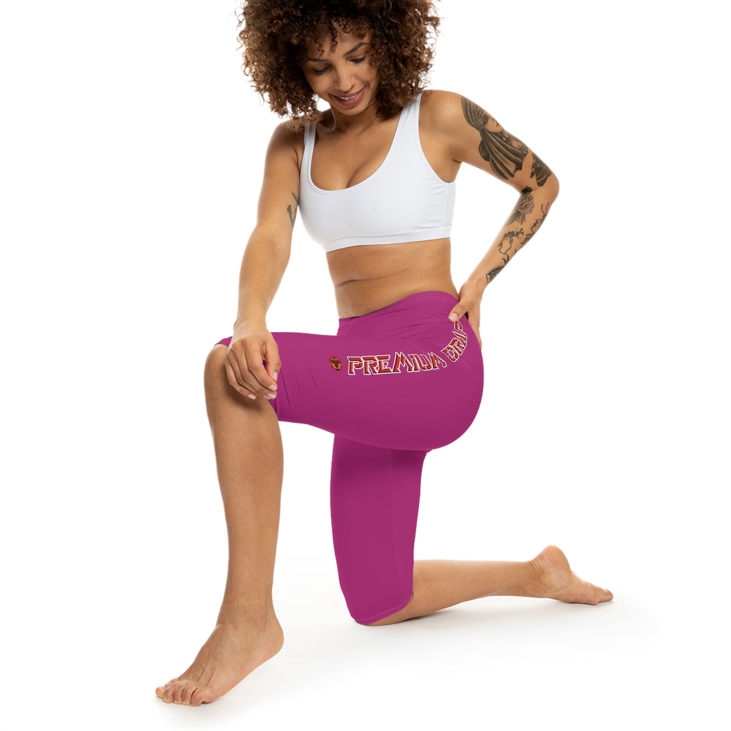 Premium Crap Capri-Cious Leggings - Pink