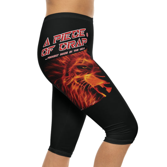 A Piece Of Crap Capri-Cious Leggings - Black