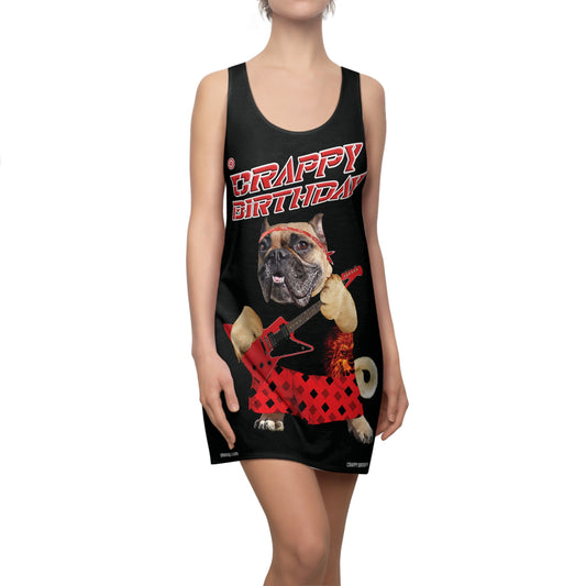 Crappy Birthday II Women's Cut & Sew Racerback Dress