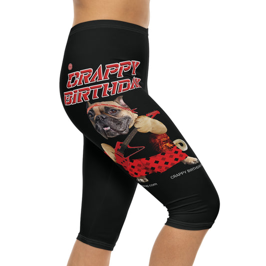 Crappy Birthday II Women’s Capri Leggings