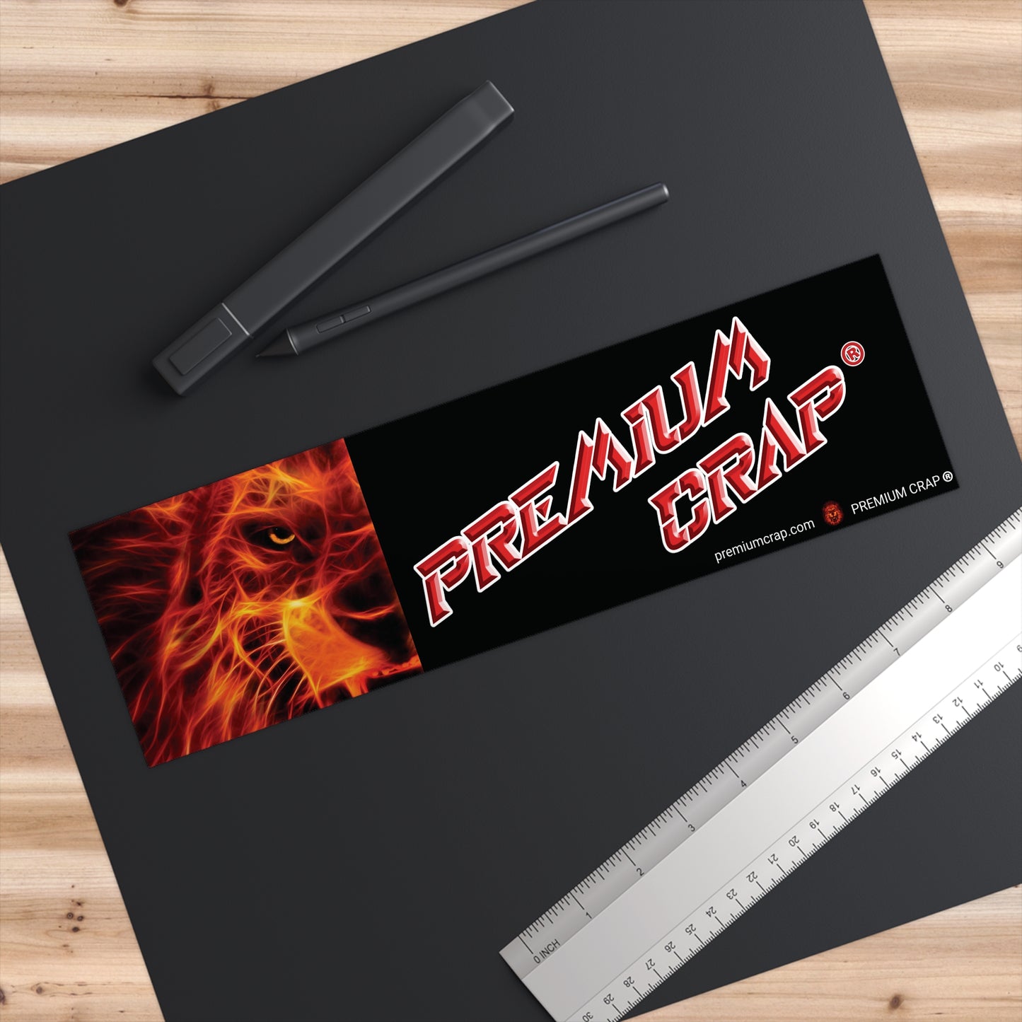 Premium Crap Bumper Stickers - 11.5" x 3"