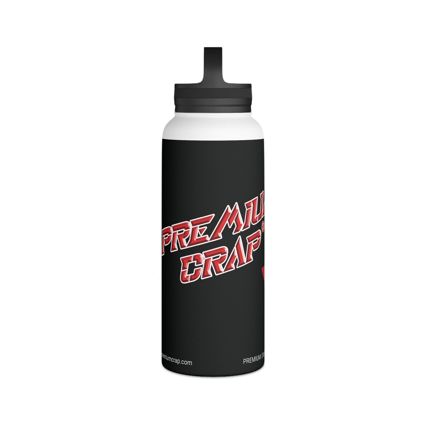 Premium Crap II Stainless Steel Water Bottle, Handle Lid