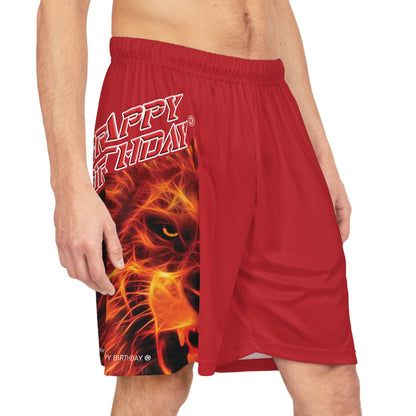 Crappy Birthday BougieBooty Baller Shorts - Dark Red