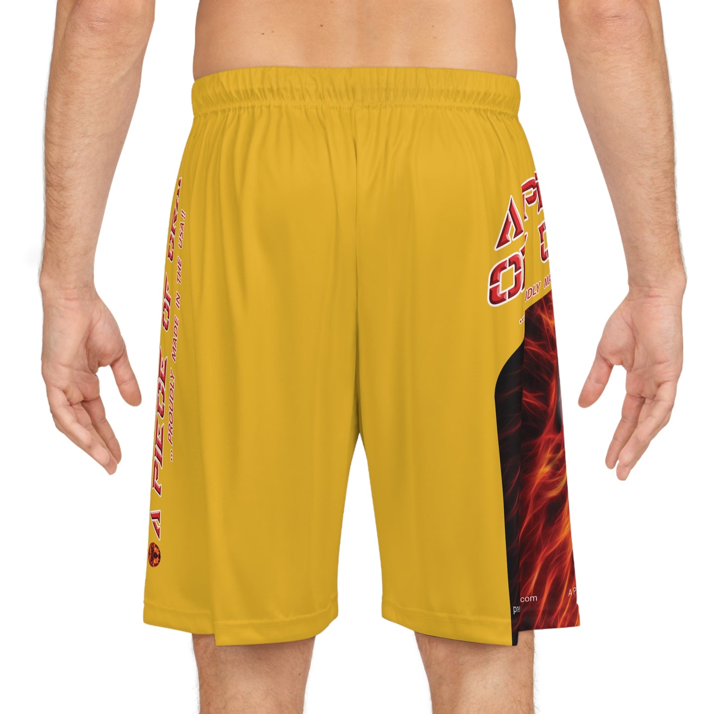 A Piece Of Crap BougieBooty Baller Shorts - Yellow