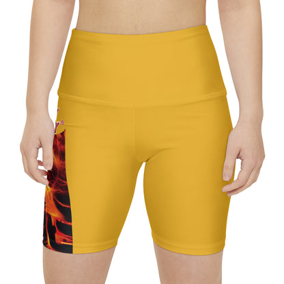 Crappy Birthday WorkoutWit Shorts - Yellow