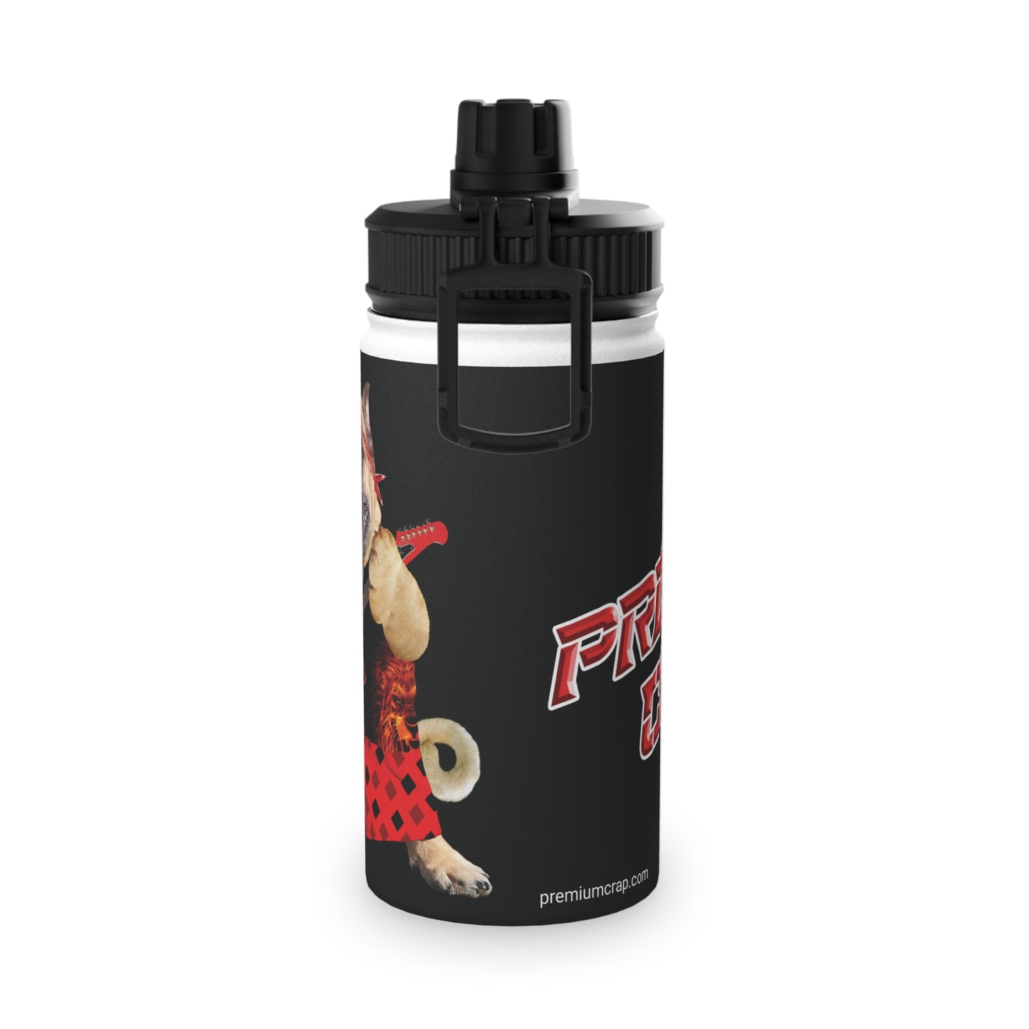 Premium Crap II Stainless Steel Water Bottle, Sports Lid