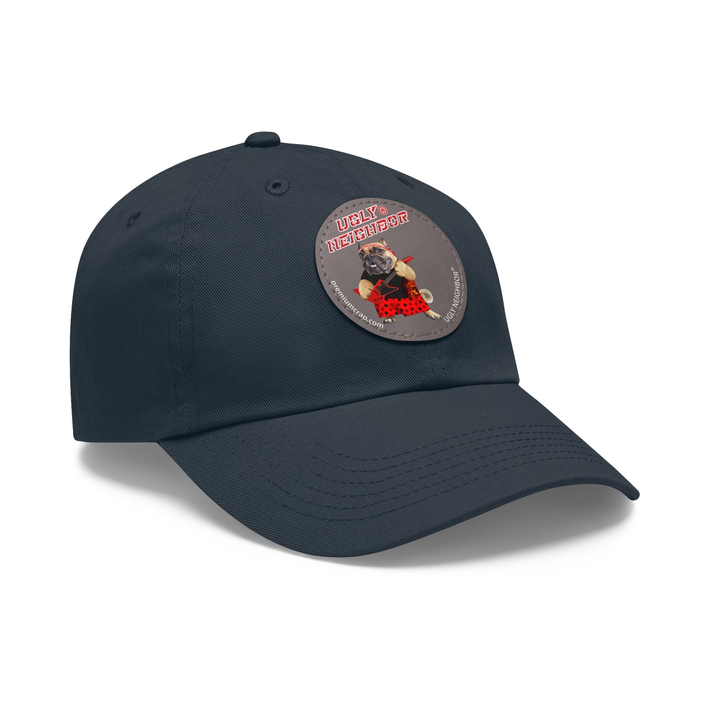 Ugly Neighbor II Dad Hat with Leather Patch (Round)