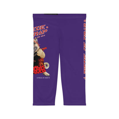 A Piece Of Crap II Women’s Capri Leggings - Purple
