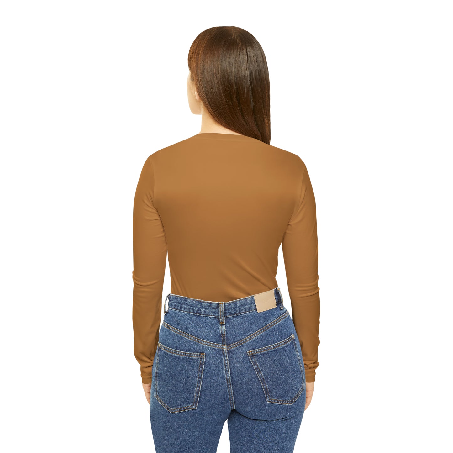 Premium Crap Women's Long Sleeve V-neck Shirt - Light Brown