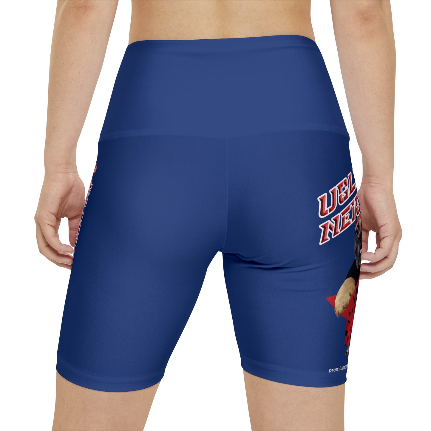 Ugly Neighbor II Women's Workout Shorts - Dark Blue