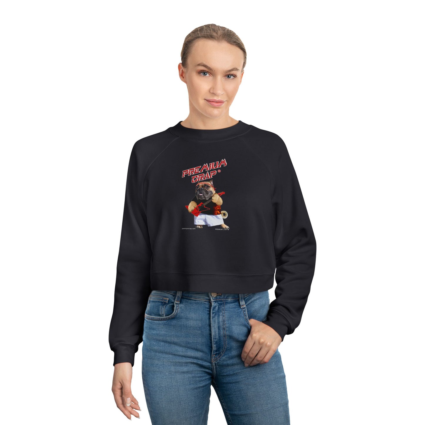 Premium Crap Women's Cropped Fleece Pullover