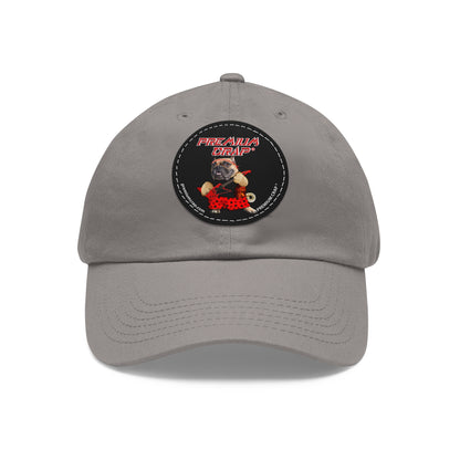 Premium Crap II Dad Hat with Leather Patch (Round)