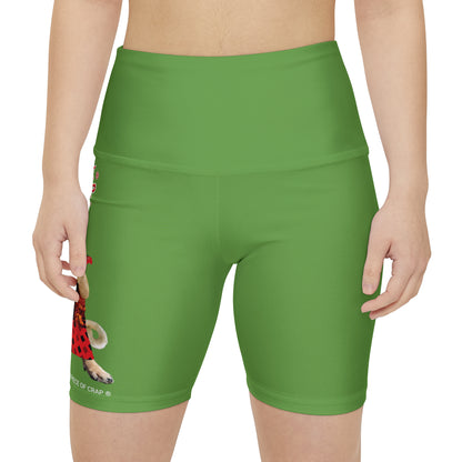 A Piece Of Crap II Women's Workout Shorts - Green