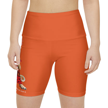 A Piece Of Crap II Women's Workout Shorts - Orange