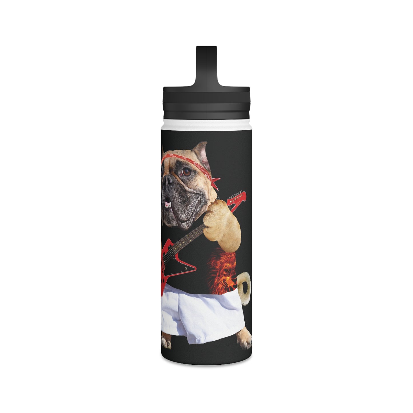 Ugly Neighbor Stainless Steel Water Bottle, Handle Lid