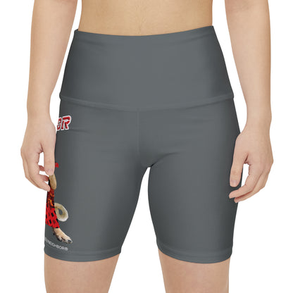 Ugly Neighbor II Women's Workout Shorts - Dark Grey