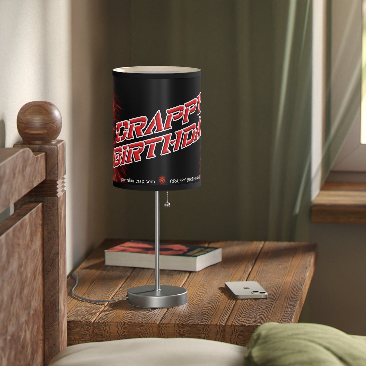 Crappy Birthday Lamp on a Stand
