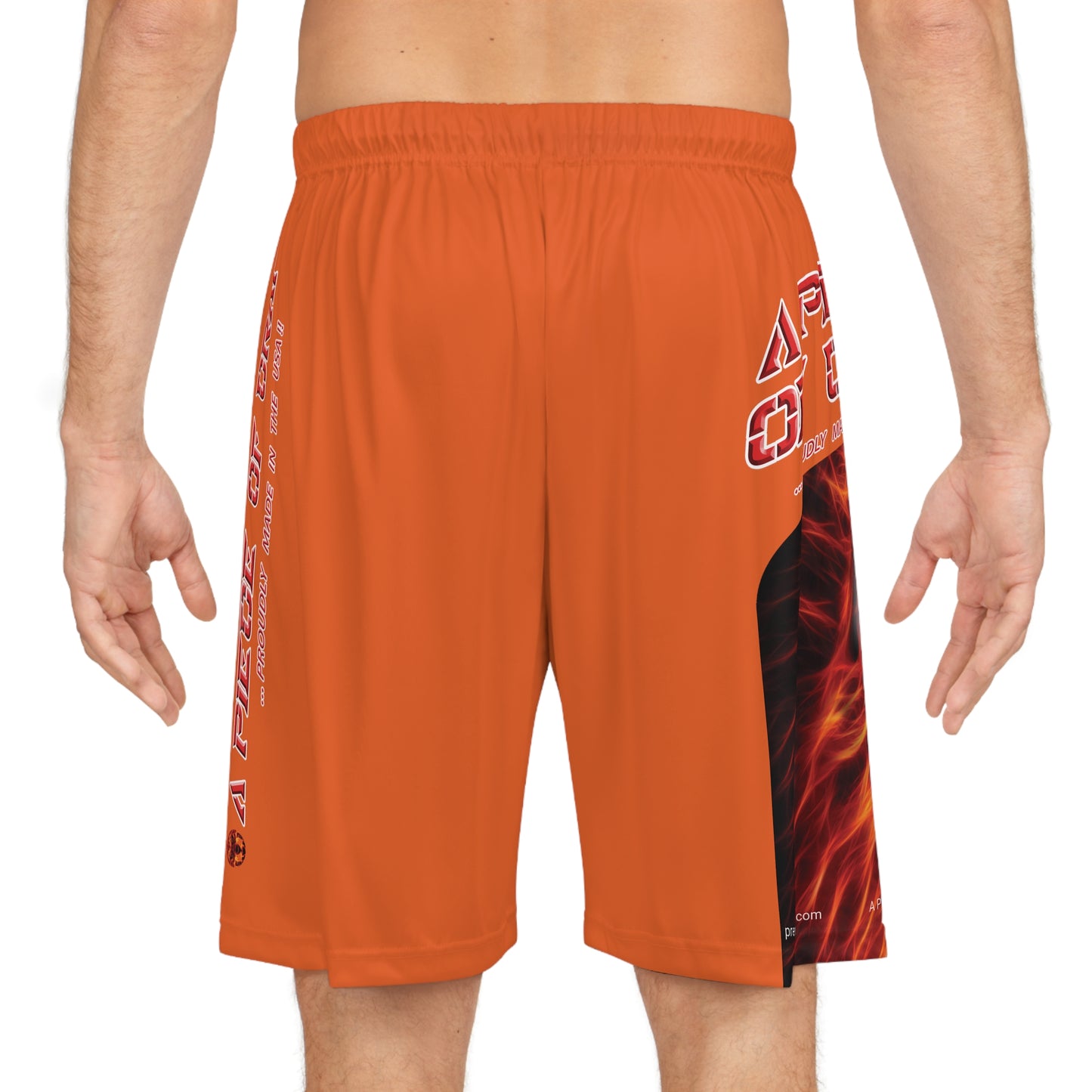 A Piece Of Crap BougieBooty Baller Shorts - Orange