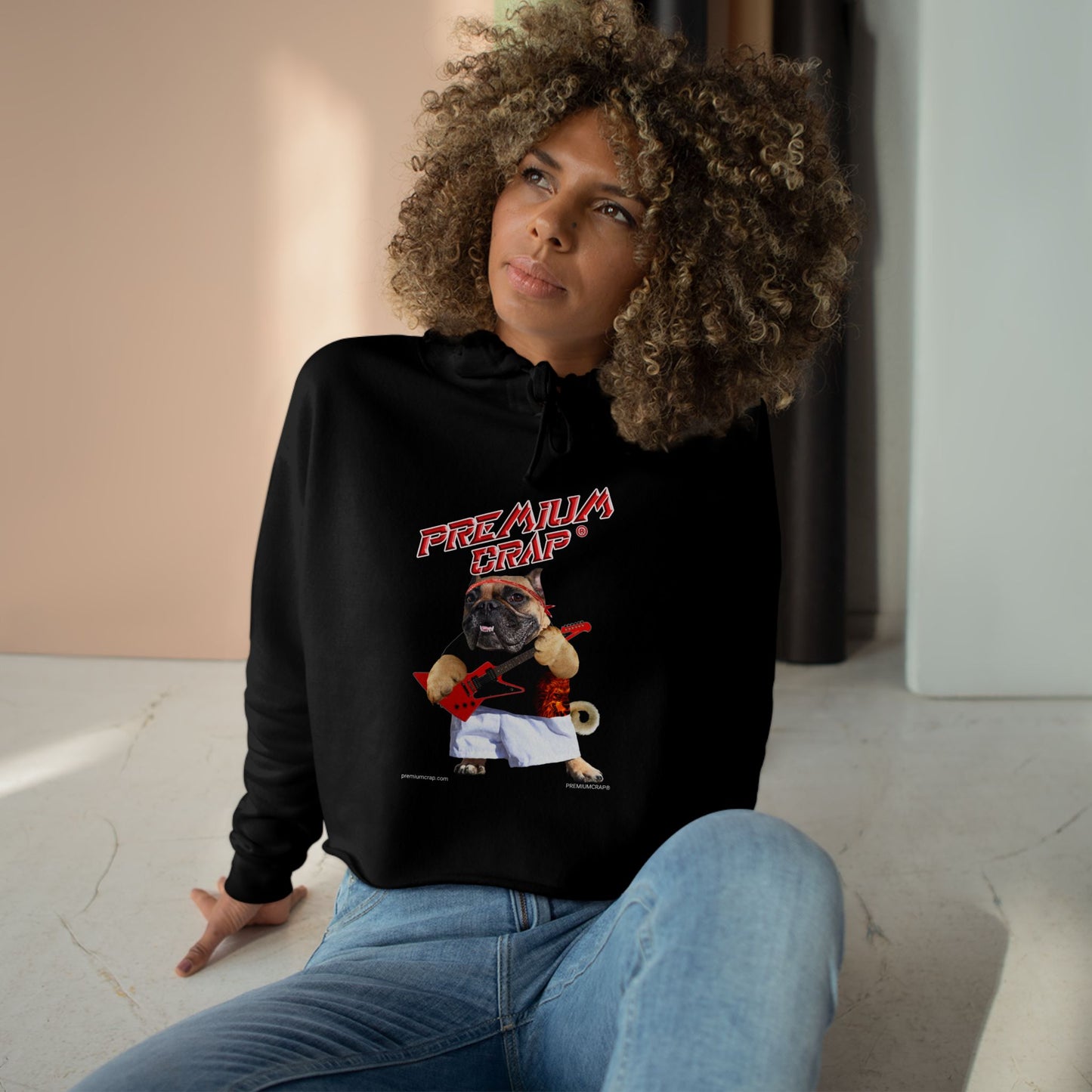 Premium Crap Cropped Hoodie