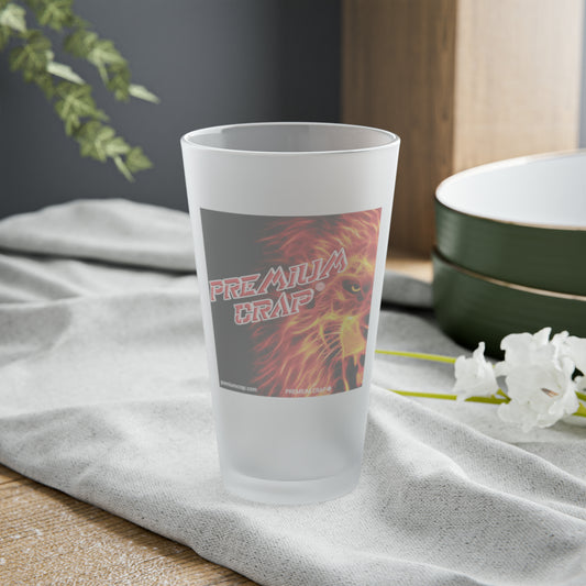 Premium Crap Frosted Folly Pint Glass
