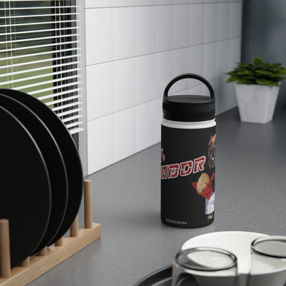 Ugly Neighbor Stainless Steel Water Bottle, Handle Lid