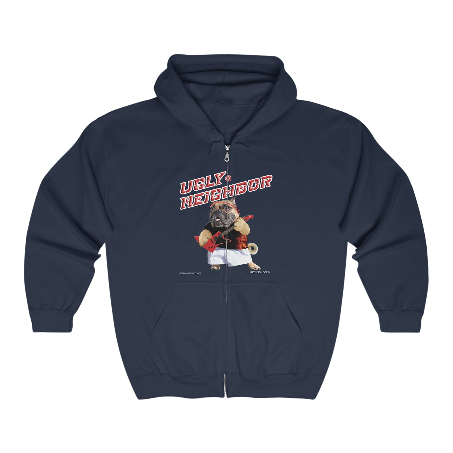 Ugly Neighbor Full Zip Whimsy Hooded Sweatshirt