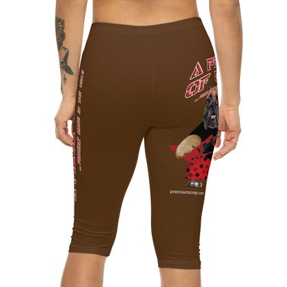 A Piece Of Crap II Women’s Capri Leggings - Brown