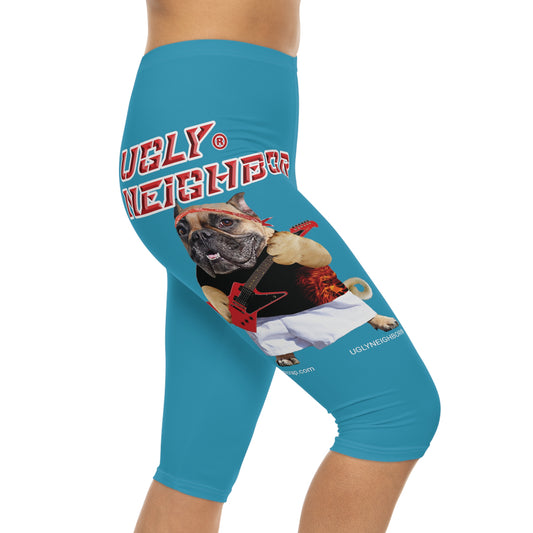 Ugly Neighbor Capri-Cious Leggings - Turquoise