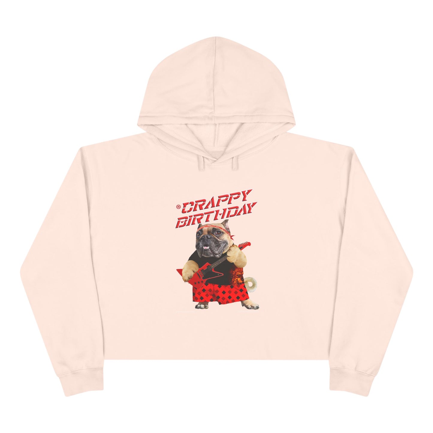 Crappy Birthday Cropped Hoodie