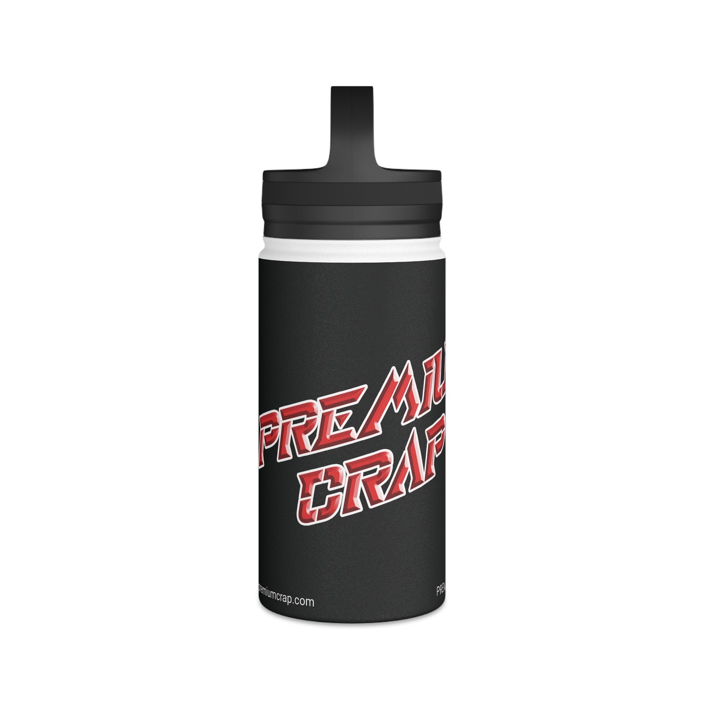 Premium Crap II Stainless Steel Water Bottle, Handle Lid